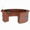 Linea Italia Reception Desk 11.1 ft D X 46 in H, 11.8 ft W X Thermofused Laminate, Cherry ZUC299 - alternate 3
